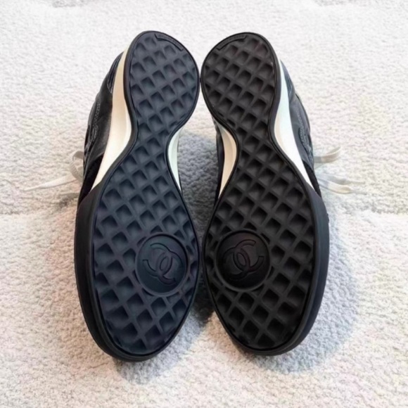 CHANEL Black and White Quilted Ankle Booties - Picture 7 of 7